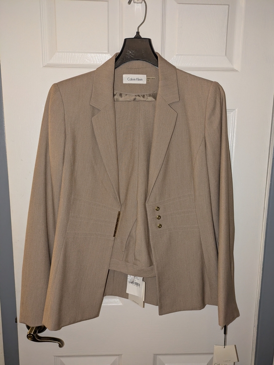 Calvin Klein Pants - Calvin Klein Taupe Women's Suit